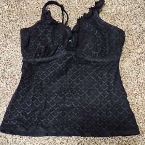 Pour Moi Black Tankin Top. Size 32G. Worn Once!